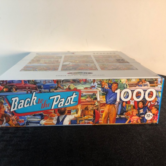 Back to The Past - Tailgating Fun" 1000-piece jigsaw puzzle - Picture 2 of 4